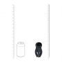 Digital Vibrating Silicone Penis Head Stimulator with Tentacles - Black - 7