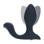 Korek analny wibrujący obrotowy z kulką Levelz silikonowy czarny 10,7cm - 2