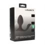 Korek analny wibrujący obrotowy z kulką Levelz silikonowy czarny 10,7cm - 3