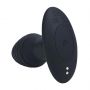 Korek analny Levelz wibrujący rotacyjny karbowany silikonowy czarny 12,5 cm - 2