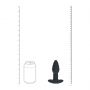 Korek analny Levelz wibrujący rotacyjny karbowany silikonowy czarny 12,5 cm - 8