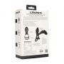 Wibrujący pierścień na penisa i jądra z pętlą Levelz silikonowy czarny 14cm - 5