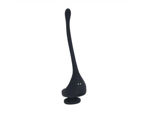 Dual Motor Silicone Cockring with Prostate Stimulator - Black - 2
