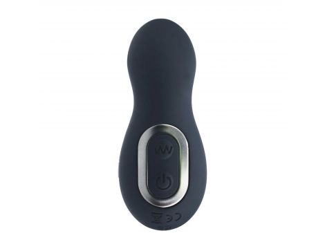 Masażer prostaty Levelz silikonowy pulsujący wibrujący czarny 14,7 cm - 2