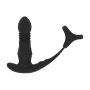 Wibrująco-Falujący Masażer Prostaty z Pierścieniem Tri O - Czarny - 3