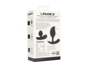 Korek analny wibrujący Levelz silikonowy z pilotem 10,6 cm czarny