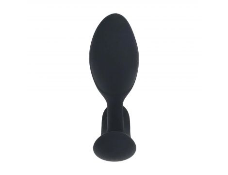 Korek analny wibrujący Levelz silikonowy z pilotem 10,6 cm czarny - 2