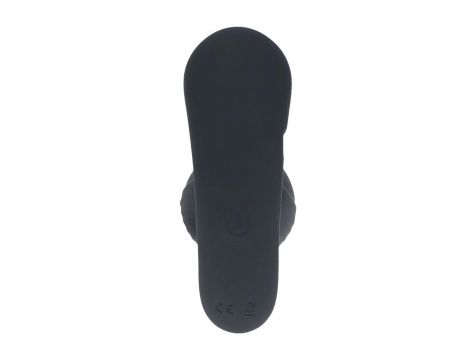 Korek analny wibrujący Levelz silikonowy z pilotem 10,6 cm czarny - 3