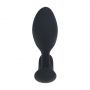 Korek analny wibrujący Levelz silikonowy z pilotem 10,6 cm czarny - 3