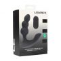 Korek analny wibrujący koralikowy Levelz zdalny czarny 14 cm USB - 5