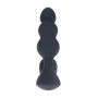 Korek analny wibrujący koralikowy Levelz zdalny czarny 14 cm USB - 6