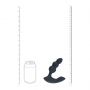 Korek analny wibrujący koralikowy Levelz zdalny czarny 14 cm USB - 11