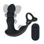 Masażer prostaty z rotującą głowicą Levelz silikonowy czarny 16,8 cm - 5