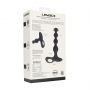 Wibrujący koralikowy korek analny silikonowy Levelz czarny 20 cm - 2