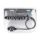 Beaded Inflatable Silicone Anal Plug - Black