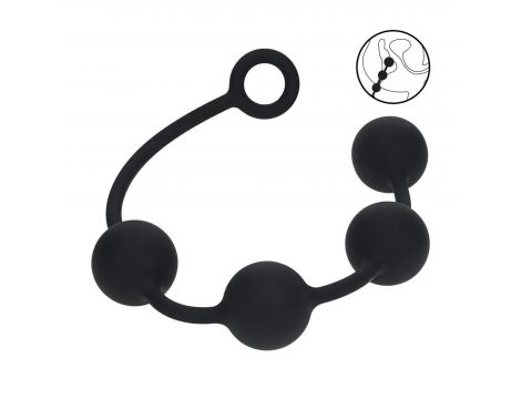Kulki analne silikonowe Levelz XL 5cm czarne