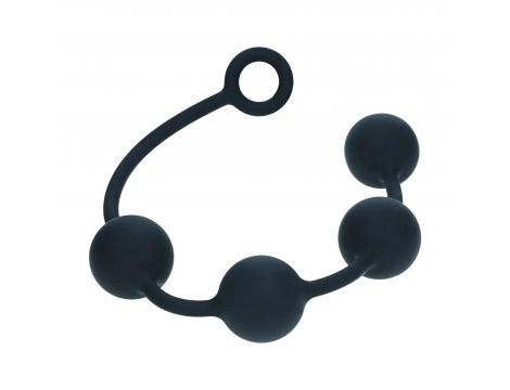 Kulki analne silikonowe Levelz XL 5cm czarne - 6