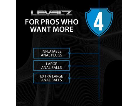 Kulki analne silikonowe Levelz XL 5cm czarne - 5