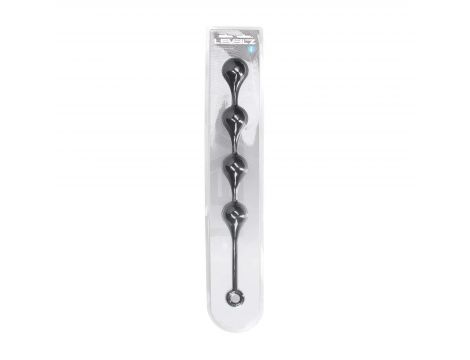Silicone Waterdrop Anal Balls - XL - 50mm - Black - 3