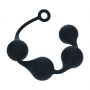 Silicone Waterdrop Anal Balls - XL - 50mm - Black - 3