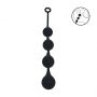 Silicone Waterdrop Anal Balls - XL - 50mm - Black - 5
