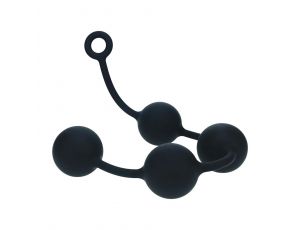 Kulki analne silikonowe Levelz XXL 6 cm czarny