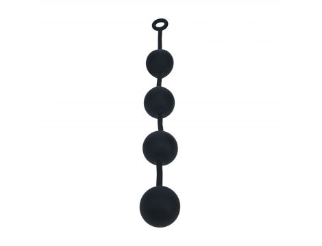 Kulki analne silikonowe Levelz XXL 6 cm czarny - 3