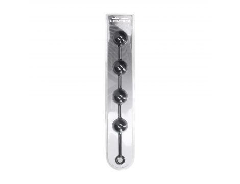 Kulki analne silikonowe Levelz XXL 6 cm czarny - 2