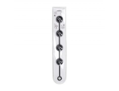 Kulki analne silikonowe Levelz XXL 6 cm czarny - 4