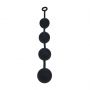Kulki analne silikonowe Levelz XXL 6 cm czarny - 4