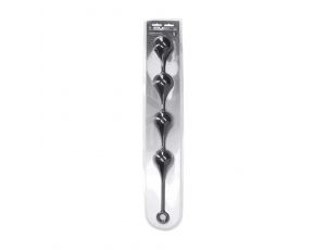 Kulki analne silikonowe kropla wody Levelz XXL czarne 57 cm