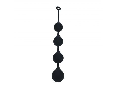 Kulki analne silikonowe kropla wody Levelz XXL czarne 57 cm - 2