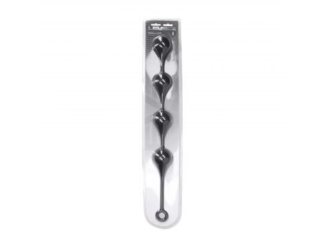 Kulki analne silikonowe kropla wody Levelz XXL czarne 57 cm