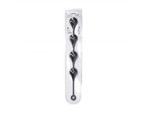 Kulki analne silikonowe kropla wody Levelz XXL czarne 57 cm - 3