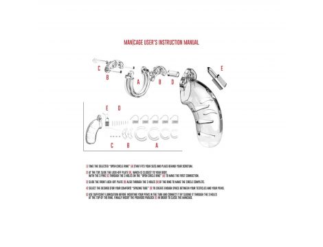 Klatka cnoty ManCage 14 cm poliwęglan - 2