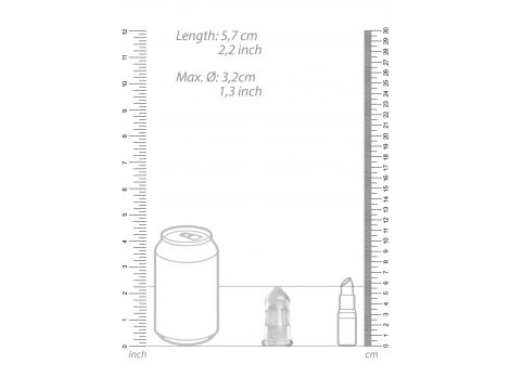 Pas cnoty TPE transparentny ManCage Model 29 - 7