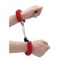 Kajdanki futrzane Ouch Pleasure czerwone 29cm - 8