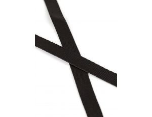 Maska erotyczna koktajlowa Ouch! czarna PVC