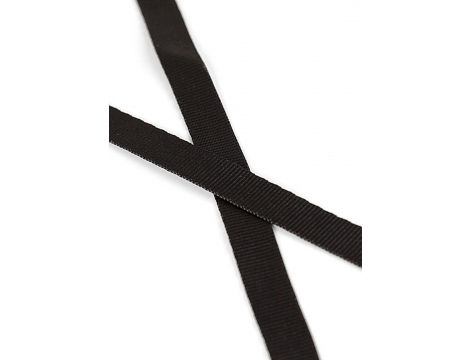 Maska erotyczna koktajlowa Ouch! czarna PVC