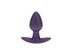 Smooth Silicone Anal Plug - Small - 2.6 / 6,5 cm - Metallic Purple