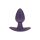Smooth Silicone Anal Plug - Small - 2.6 / 6,5 cm - Metallic Purple