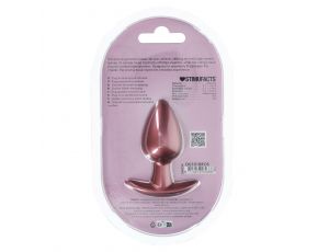 Smooth Silicone Anal Plug - Medium - 3.1 / 7,9 cm - Rose Gold