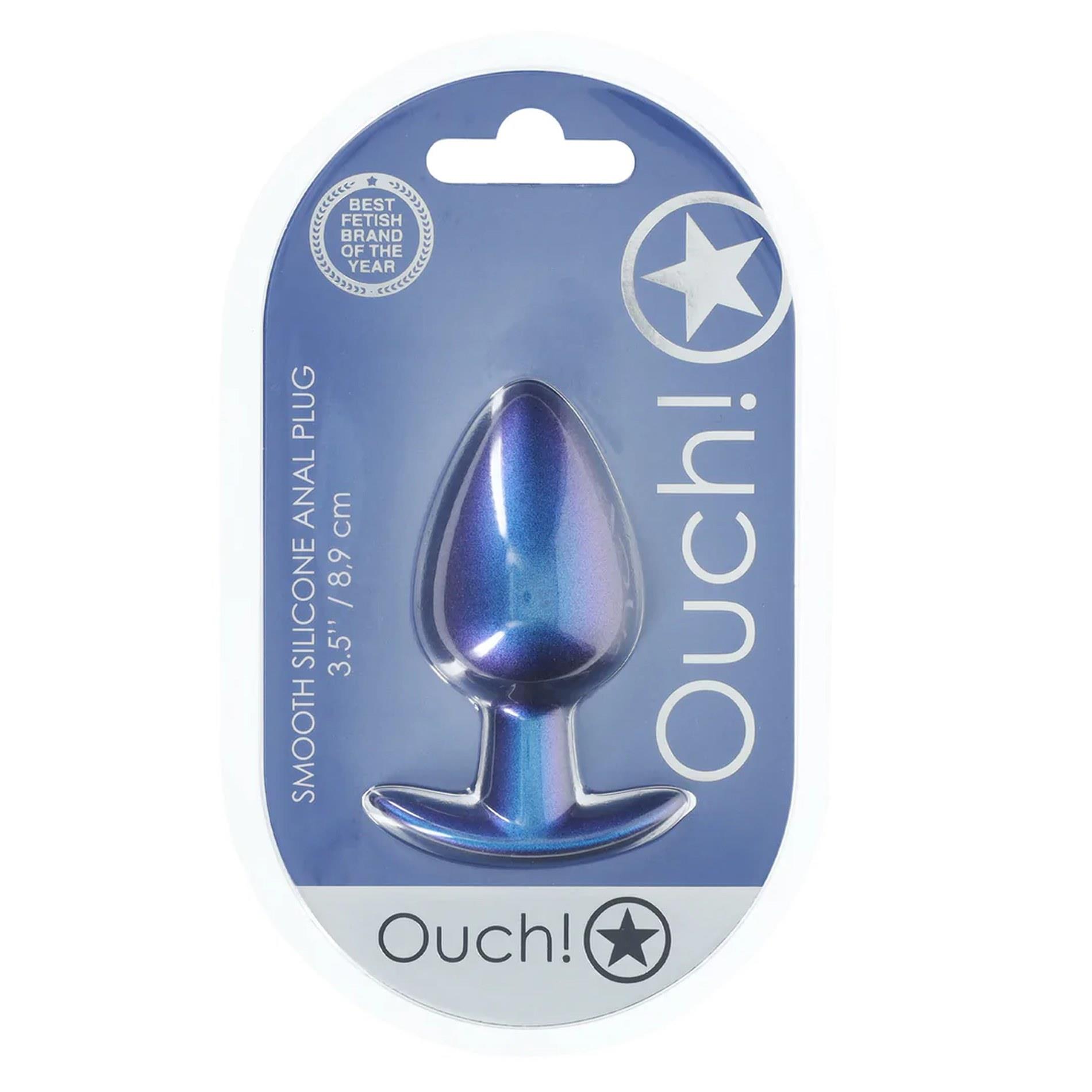 Smooth Silicone Anal Plug - Large - 3.5