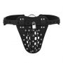 Pas cnoty jock Ouch z skóry PU czarny - 7
