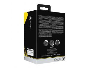 Uprząż krępująca ramiona i barki Ouch! czarna z zamkiem 48,5 cm