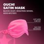 Satynowa opaska na oczy Ouch różowa - 5