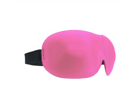 Opaska na oczy 3D Ouch poliestrowa różowa - 3