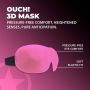 Opaska na oczy 3D Ouch poliestrowa różowa - 2