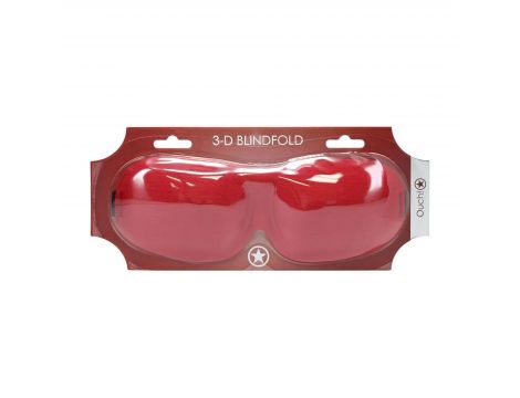 Opaska na oczy 3D Ouch! czerwona