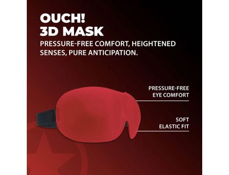 Opaska na oczy 3D Ouch! czerwona - 2